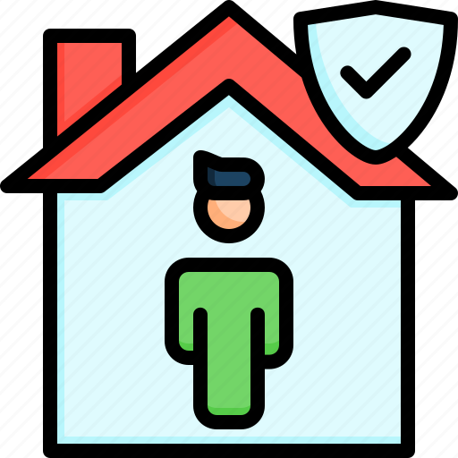 Epidemic prevention, home, isolation, quarantine, stay home icon - Download on Iconfinder