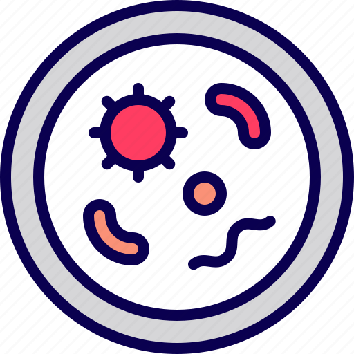 Bacteria, germs, glass, microbe, virus icon - Download on Iconfinder