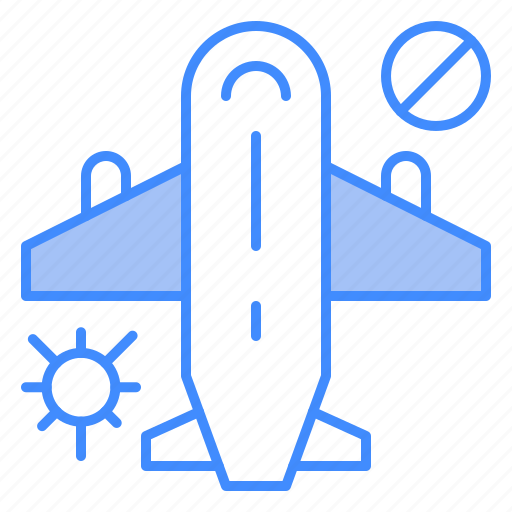 Banned, airplane, no, travelling, flight, aeroplane icon - Download on Iconfinder