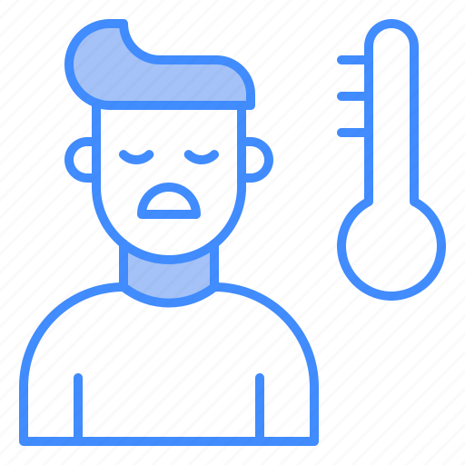 Patient, fever, illness, thermometer, temprature icon - Download on Iconfinder