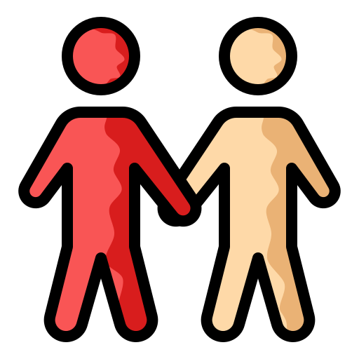 Touch, holding hands, people, person, walking icon - Free download