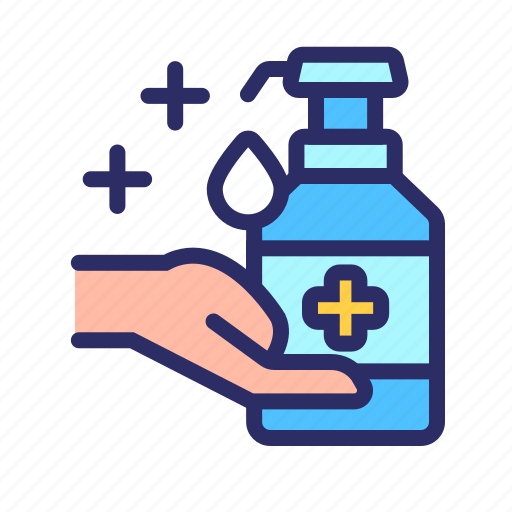 Cleaning, corona, hand, hand sanitizer, hygiene icon - Download on Iconfinder