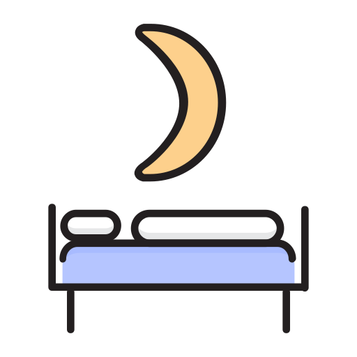 Bed, coronovirus, fatigue, lethargy, night, sleepiness, moon icon - Free download