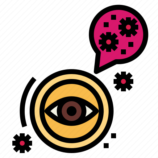 Corona, covid, eye, organ, sickness, virus icon - Download on Iconfinder