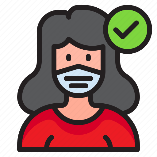 Woman, facemask, covid19, coronavirus, female icon - Download on Iconfinder