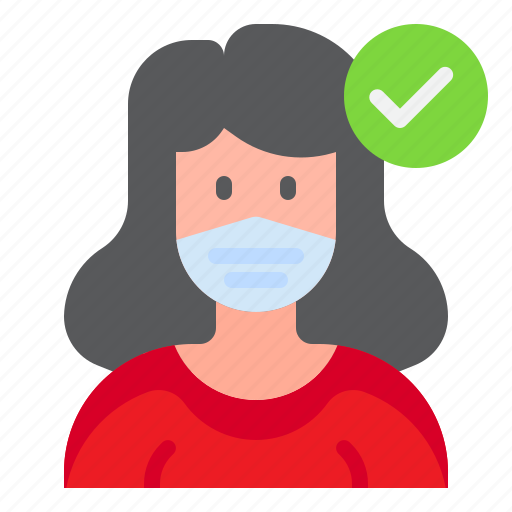 Woman, facemask, covid19, coronavirus, female icon - Download on Iconfinder