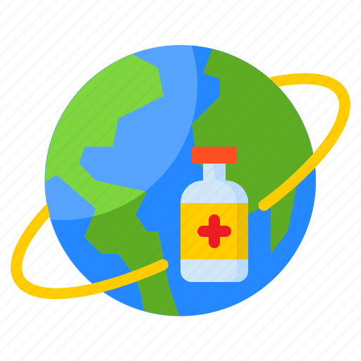 World, vaccine, coronavirus, medical, covid19 icon - Download on Iconfinder