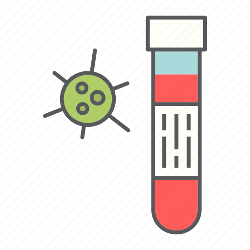 Blood, covid-19, diagnosis, positive, test, tube, virology icon - Download on Iconfinder