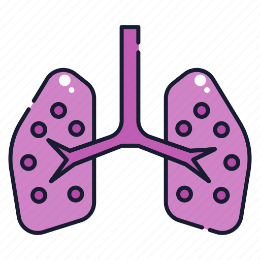 Disease, infection, lungs, organ icon - Download on Iconfinder