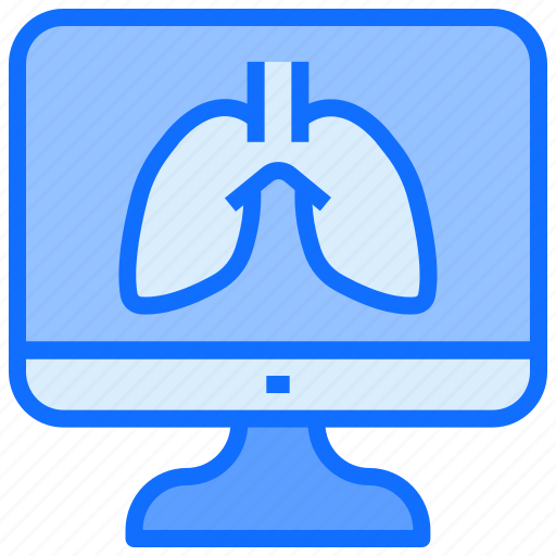 Coronavirus, covid19, corona, virus, lungs, test, monitor icon - Download on Iconfinder