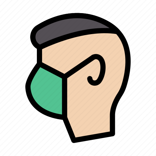 Covid, facemask, healthcare, man, medical icon - Download on Iconfinder