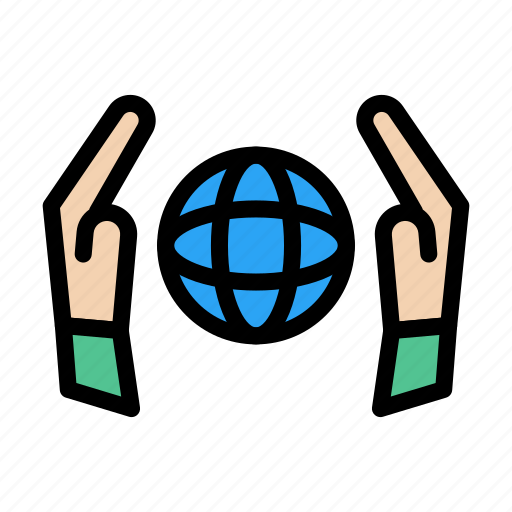 Covidinformation, hand, protection, safety, world icon - Download on Iconfinder