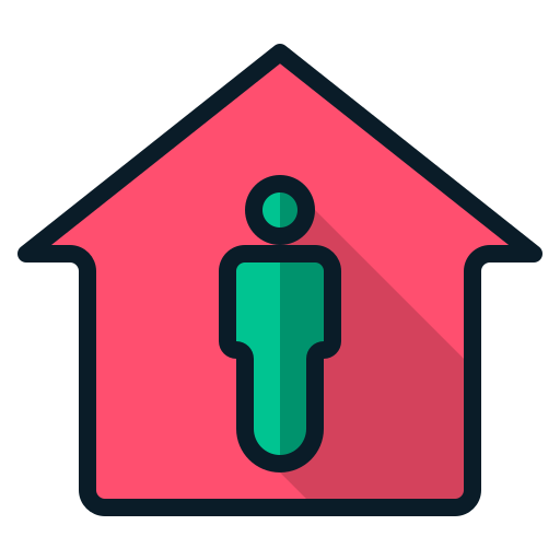 Coronavirus, home, house, property, quarantine0 icon - Free download