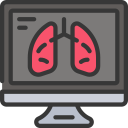 computer, coronavirus, lungs, respiritory, screen, study