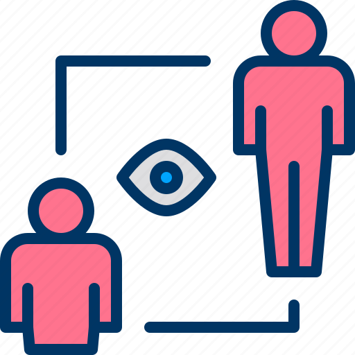 Distancing, eye, monitoring, patient, symptom icon - Download on Iconfinder