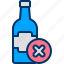 alcohol, bottle, drink, forbidden, no 