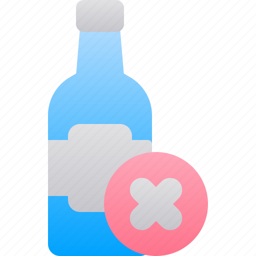 Alcohol, bottle, drink, forbidden, no icon - Download on Iconfinder