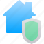 antivirus, house, protection, safety, shield 