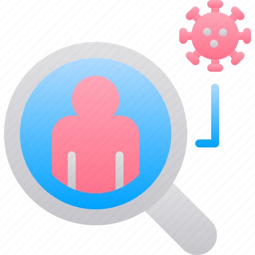 Coronavirus, glass, magnifying, people, suspect, virus icon - Download on Iconfinder