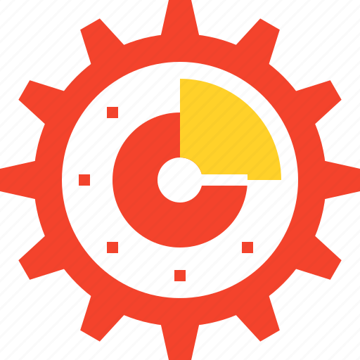 Clock, cogwheel, efficiency, gear, management, optimization, time icon - Download on Iconfinder