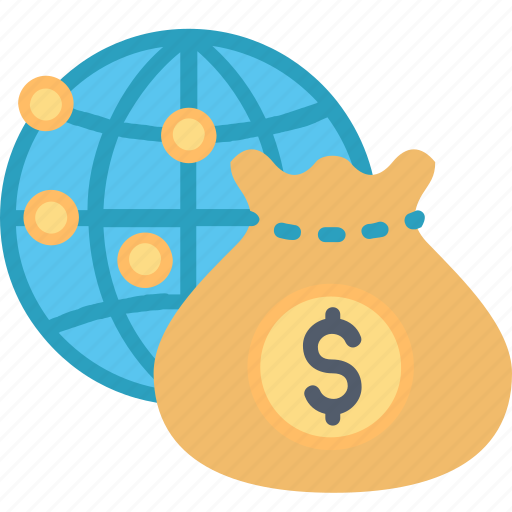Business, global, expand, finance, globe, money, world icon - Download on Iconfinder