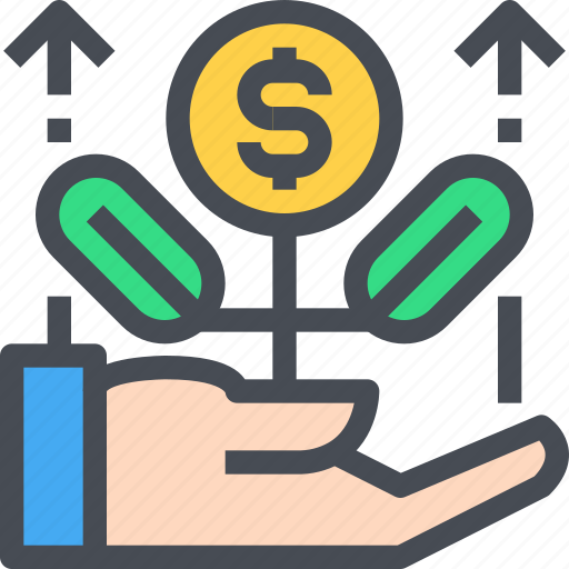Business, financial, growth, hand, investment icon - Download on Iconfinder