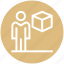 box, carton, employee, male, management, user 