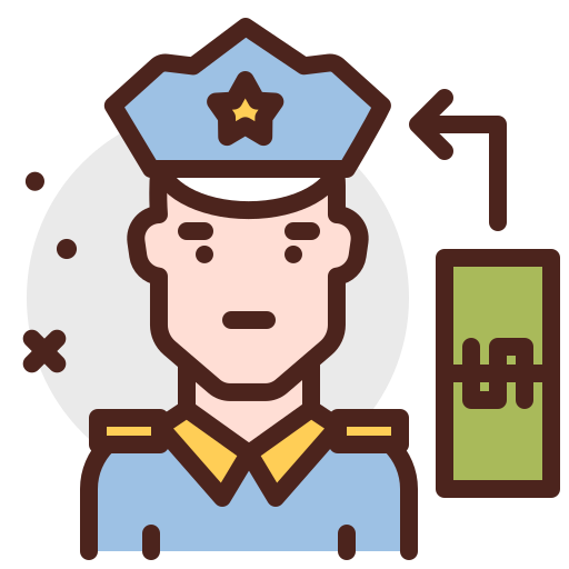Corrupted, officer, lie, bribe icon - Free download