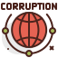 corrupted, world, lie, bribe 