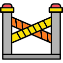 cop, area, banner, barrier, caution, cordon, police, line, icon