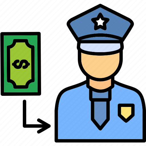Corrupt, officer, police, bribe, corrupted, bribery, law icon - Download on Iconfinder