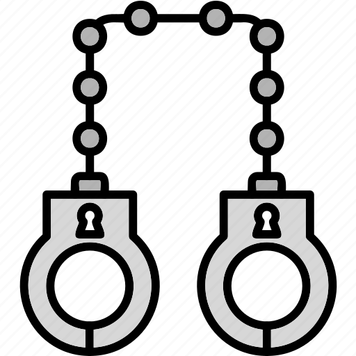 Handcuffs, criminal, felony, jail, locked, icon icon - Download on Iconfinder