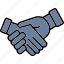 handshake, agreement, deal, hand, partnership, shake, icon 