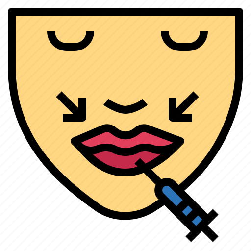 Augmentation, face, lip, mouth, syringe icon - Download on Iconfinder