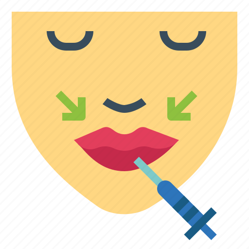 Augmentation, face, lip, mouth, syringe icon - Download on Iconfinder