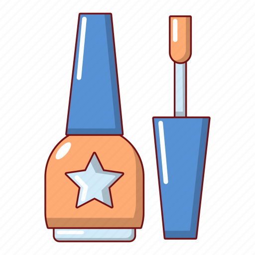 Bottle, cartoon, nail, object, paint, polish, vi94 icon - Download on Iconfinder
