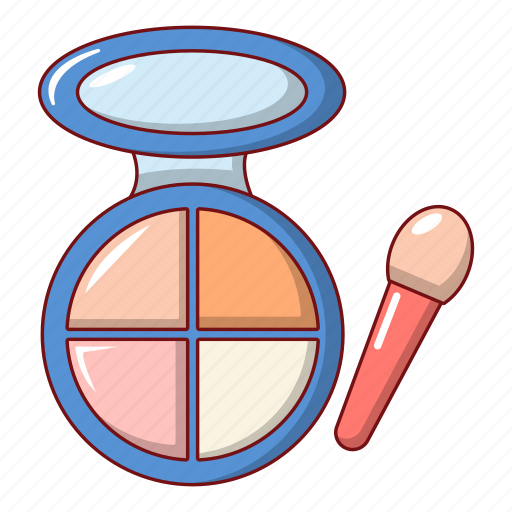 Cartoon, compact, face, foundation, multicolor, object, powder icon - Download on Iconfinder