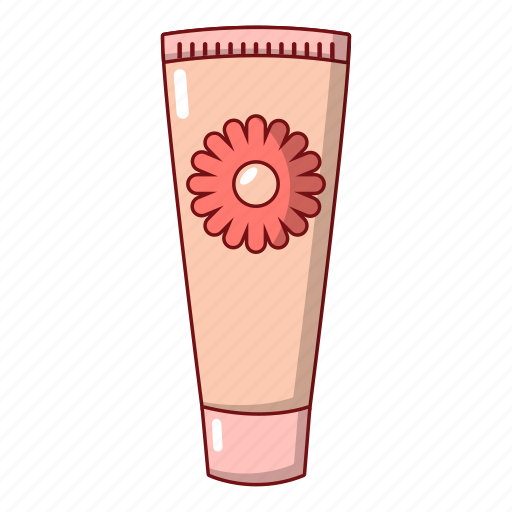 Cartoon, container, cream, object, package, tube, white icon - Download on Iconfinder