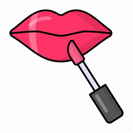 Lips, lip gloss, lipstick, makeup, cosmetic icon - Download on Iconfinder