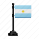 argentina, flag, country, national, emblem