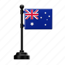 australia, flag, country, national, emblem
