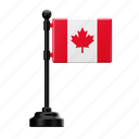 canada, flag, country, national, emblem