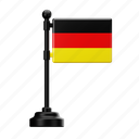germany, flag, country, national, emblem, europe