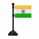 india, flag, country, national, emblem