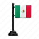 mexico, flag, country, national, emblem