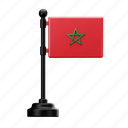 morocco, flag, country, national, emblem, africa