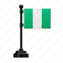 nigeria, flag, country, national, emblem, africa