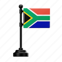 south, africa, flag, country, national, emblem