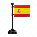 spain, flag, country, national, emblem, europe
