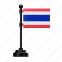 thailand, flag, country, national, emblem, asian, bangkok